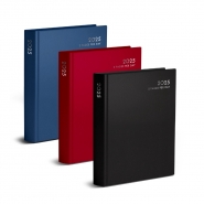 A5 2 Pages Per Day Classic Diary (Black & Navy)