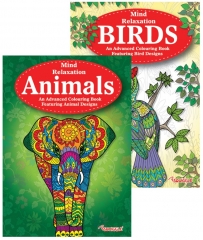 Animals & Birds Advanced Colouring Book 1 & 2