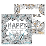 Beautiful & Happy Advanced Colouring Books 21x21cm Beautiful & Happy Advanced Colouring Books 21x21cm