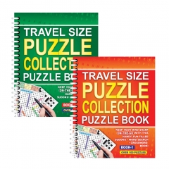 Travel Size Puzzle Assortment, Spiral Bound Travel Size Puzzle Assortment, Spiral Bound