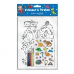 Dinosaur & Pirates Colouring Set Dinosaur & Pirates Colouring Set