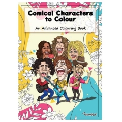 Comical Characters to Colour, Advanced Colouring Book Comical Characters to Colour, Advanced Colouring Book