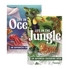 Life in The Jungle & Ocean Advanced Colouring Book Life in The Jungle & Ocean Advanced Colouring Book