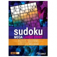 Mega Large Print Modern Sudoku Book 1 - Easy & Medium