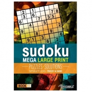 Mega Large Print Modern Sudoku Book 2 - Tricky & Hard