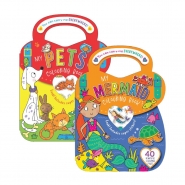 Colouring & Sticker Bag Book Mermaid & Pets Colouring & Sticker Bag Book Mermaid & Pets