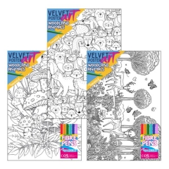 Velvet Poster Art Woodland Animals Velvet Poster Art Woodland Animals