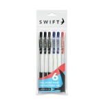 Retractable Ballpoint Pens 6pk Assorted in pouch Retractable Ballpoint Pens 6pk Assorted in pouch