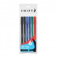 Gel Pens, 6pk Assorted