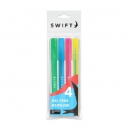 Neon Gel Pens, 4pk