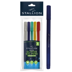 Glitter Gel Pens, 5pk Assorted Glitter Gel Pens, 5pk Assorted