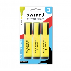 Highlighters, 3pk Yellow Highlighters, 3pk Yellow