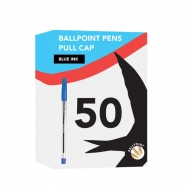 Blue Ballpoint Pens, 50pcs Box