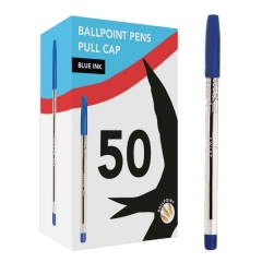 Blue Ballpoint Pens, 50pcs Box Blue Ballpoint Pens, 50pcs Box