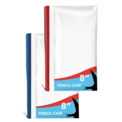 Clear Exam Pencil Case, 8Inch Clear Exam Pencil Case, 8Inch