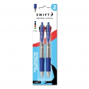4 Colour Retractable Ballpoint Pen, 2pk 4 Colour Retractable Ballpoint Pen, 2pk