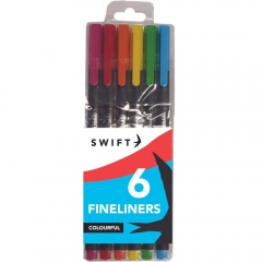 Fineliners, 6pk Colourful Fineliners, 6pk Colourful