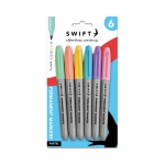 Permanent Markers, 6pk Pastel Permanent Markers, 6pk Pastel
