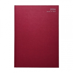 A4 Page a Day Classic Diary (Half Page Weekends) BURGUNDY A4 Page a Day Classic Diary (Half Page Weekends) BURGUNDY