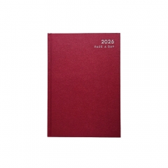 A5 Page a Day Classic Diary (Half Page Weekends) BURGUNDY A5 Page a Day Classic Diary (Half Page Weekends) BURGUNDY